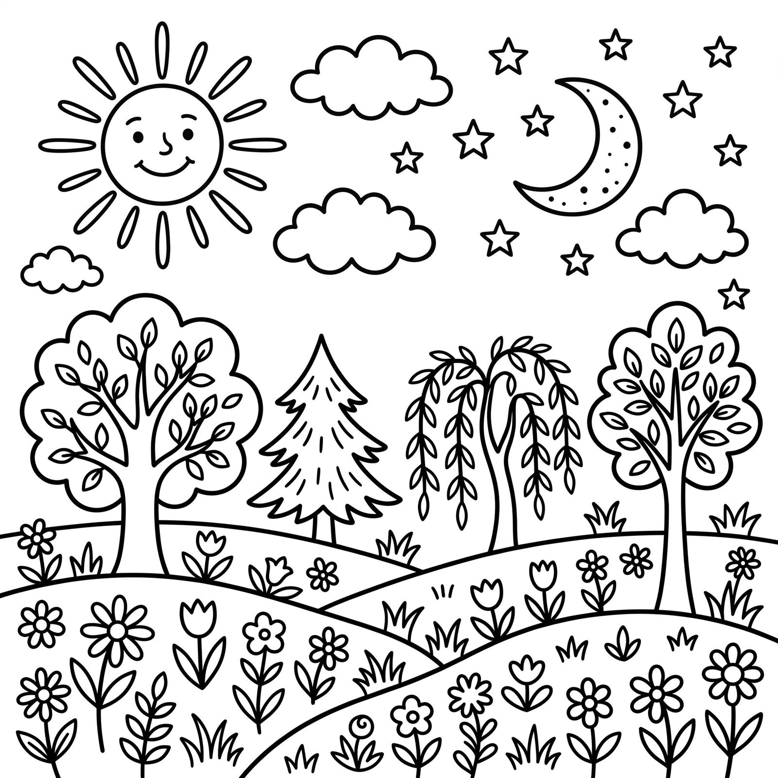 The Creation Bible colouring page